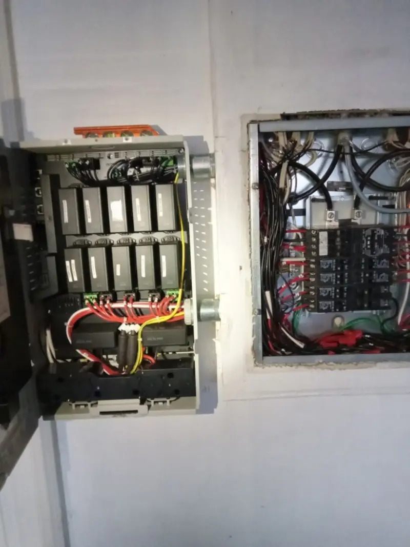 Electrical panel upgrade completed for Security Camera Wiring in Malabar